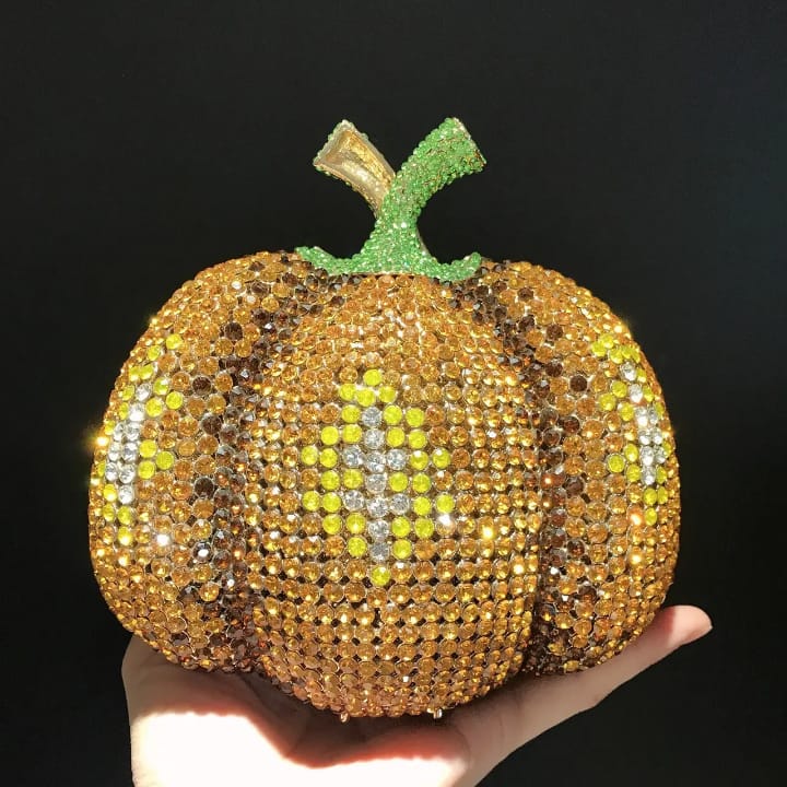 diamond designer pineapple purse luxury crystal party wedding women's clutch evening banquet full rhinestone night out bag (copy)