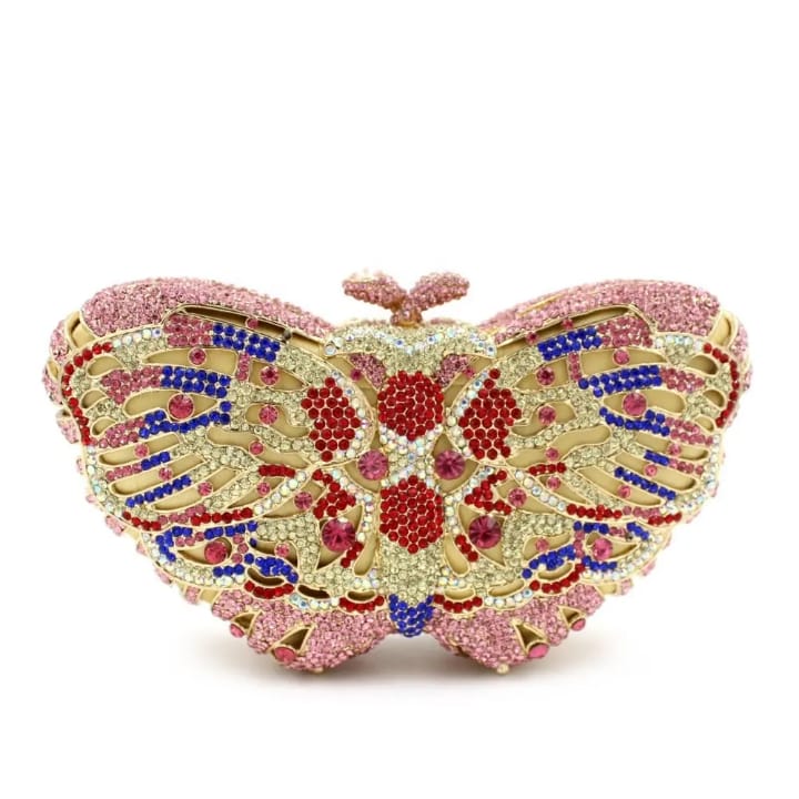 new luxury trending classy evening handbags panda crystal clutch bear purse for lady (copy)