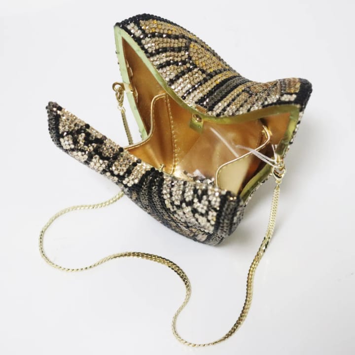luxury butterfly shaped blue diamond evening bag for women crystal clutch purse fashionable