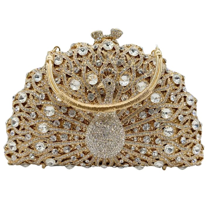 shipping cost to be negotiated peacock rhinestone clutch bag hollow diamond dinner bag banquet stone handbag crystal party wedding evening bag women's purse