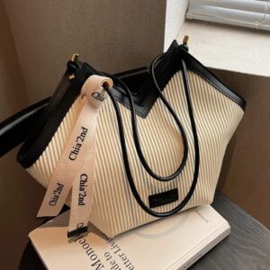 large capacity women's shoulder tote bag leather ladies bag fashion casual tote bags for women