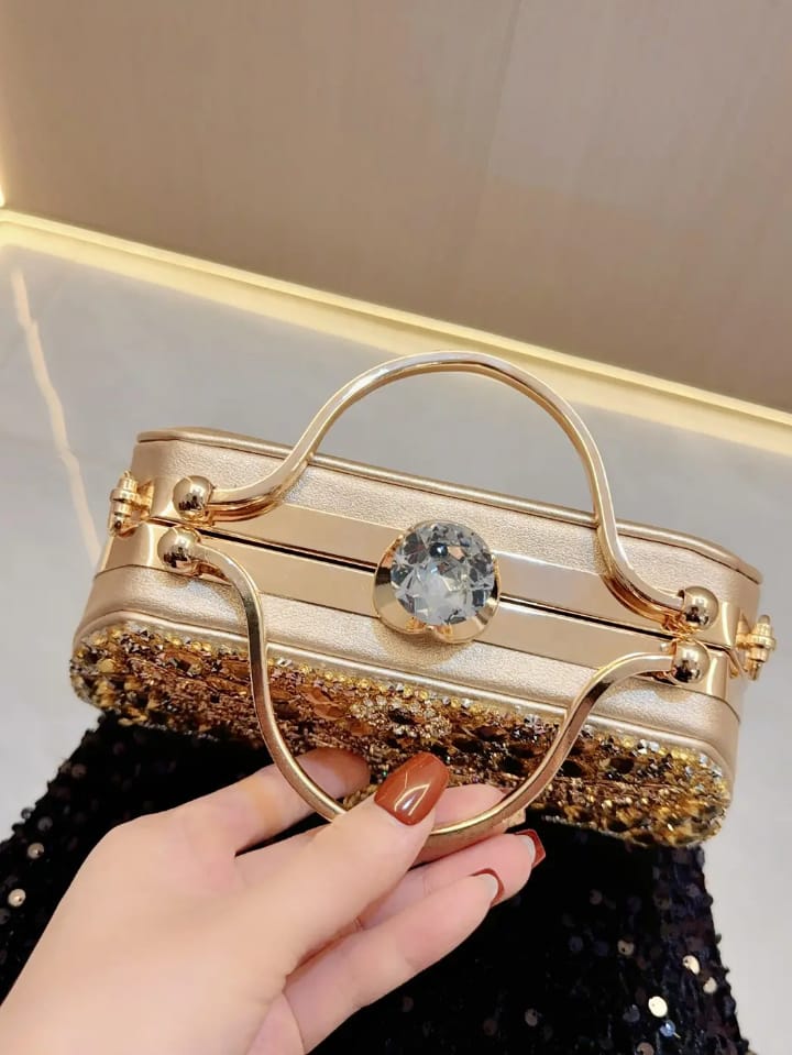versatile high looking women's evening bag fashion chain bag fairy rose flower internet celebrity popular polyester handbag (copy)