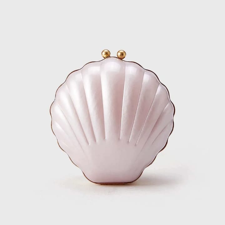 metal copper buckle lock seaside shell clutch purse for women new acrylic evening bags