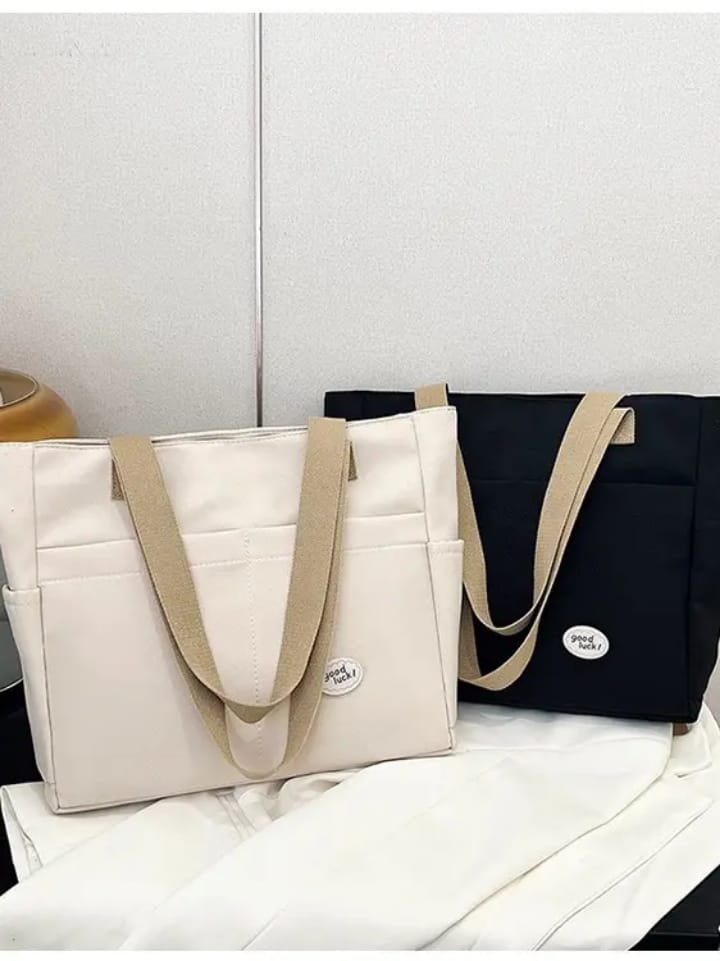 luxury woman tote handbag fashion crossbody tote bag canvas with pockets